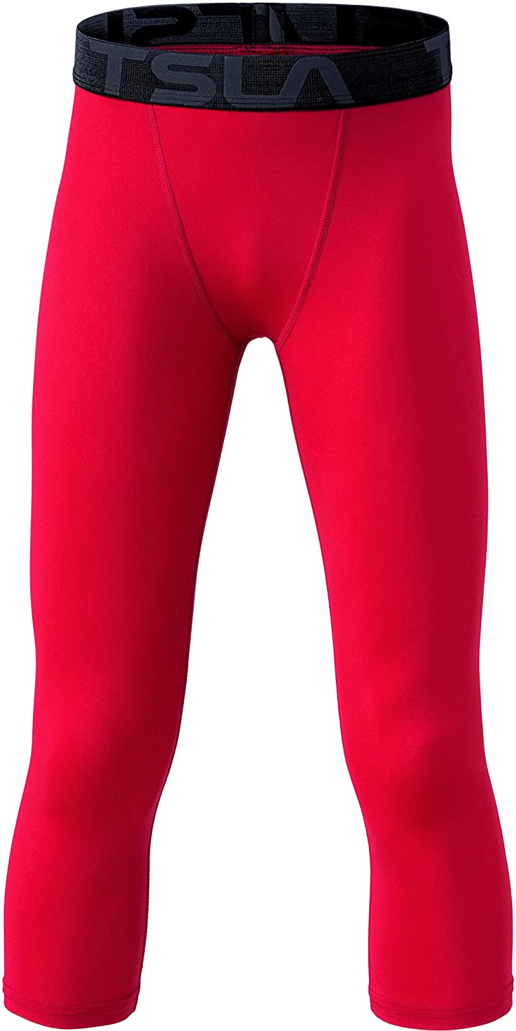 Cool Dry Active Running Tig Details about   TSLA Boys Youth UPF 50 Compression Pants Baselayer 
