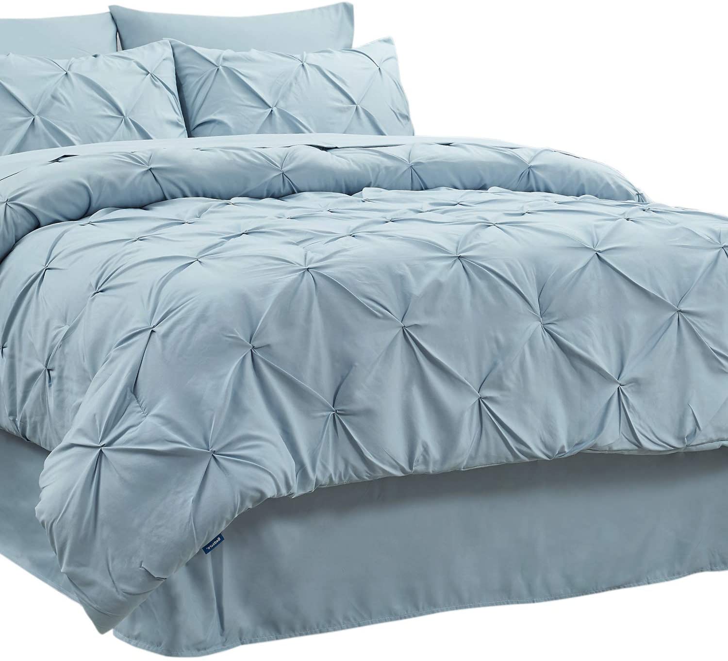 8 Pieces Jacquard Bed in a Bag Bed Set with Comfort Details about   Bedsure Queen Comforter Set 