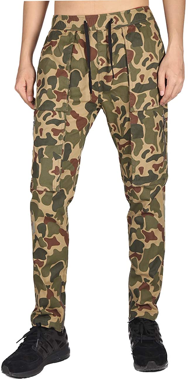 ITALY MORN Mens Cargo Casual Trousers Military Work