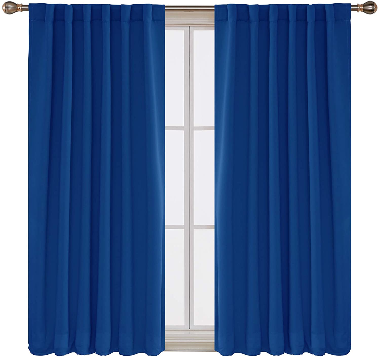 Deconovo Short Blackout Curtains for Small Windows Thermal Insulated Rod  Pocket