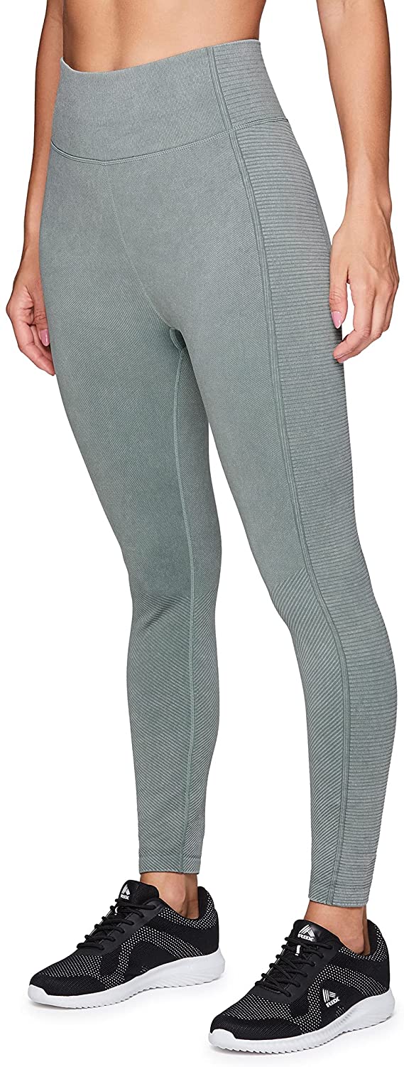 RBX Active Women's Fashion Super Soft Peached Full Length Solid Workout  Running Yoga Leggings with Pockets