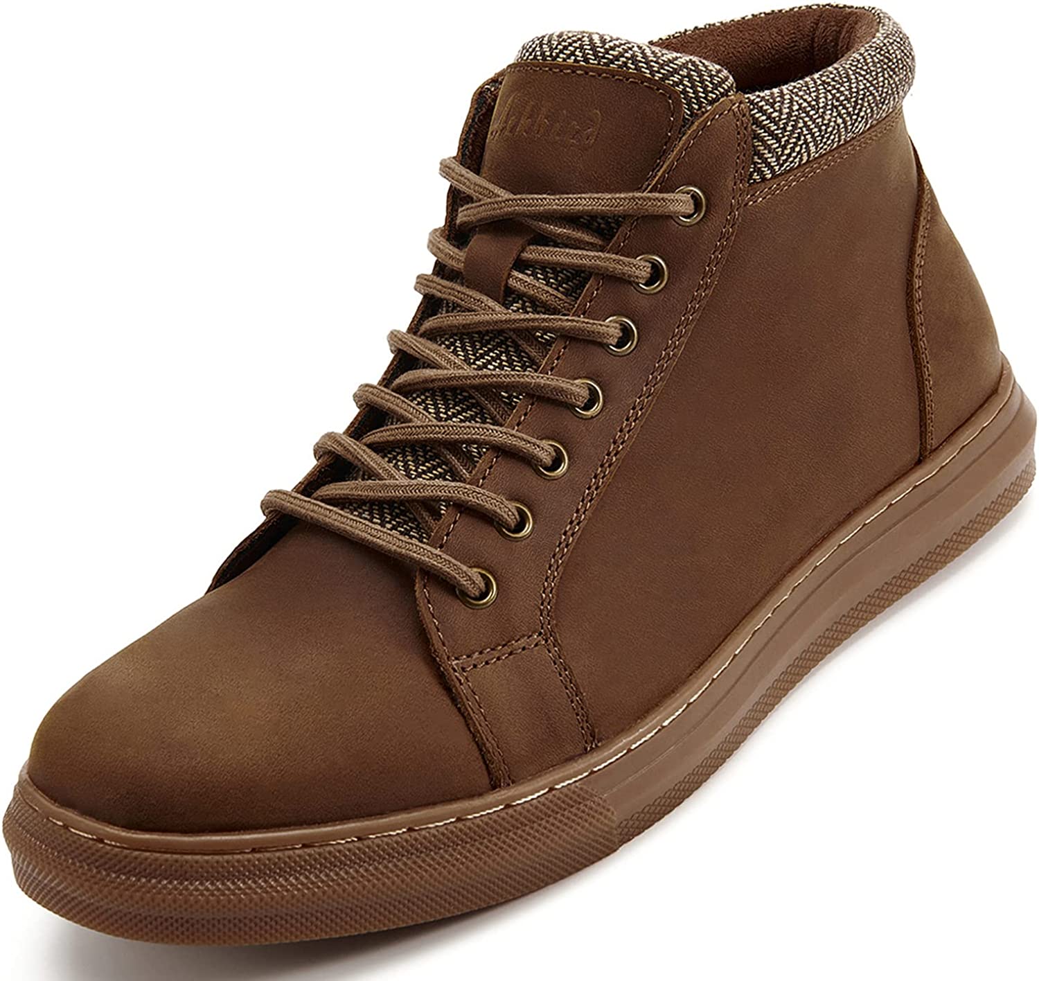 Men's Genuine Leather Sneakers Bootsmens Leather 