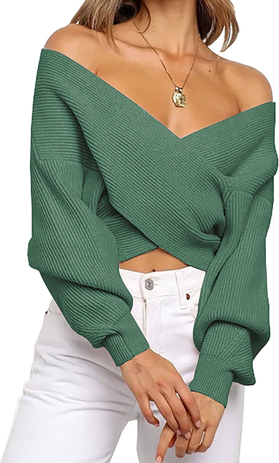 Shoulder sweater 2024 wrap