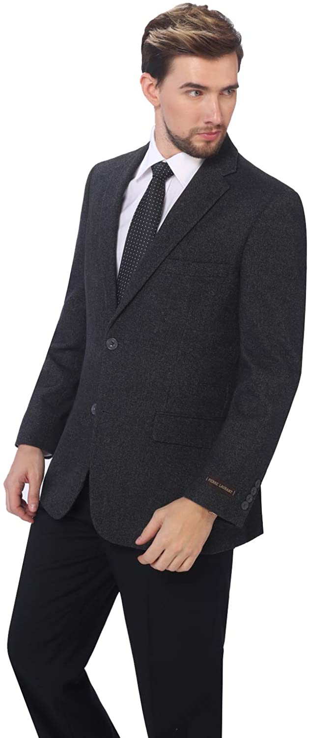 P&L Mens Premium Wool Blend Business Blazer Dress Suit Jacket 