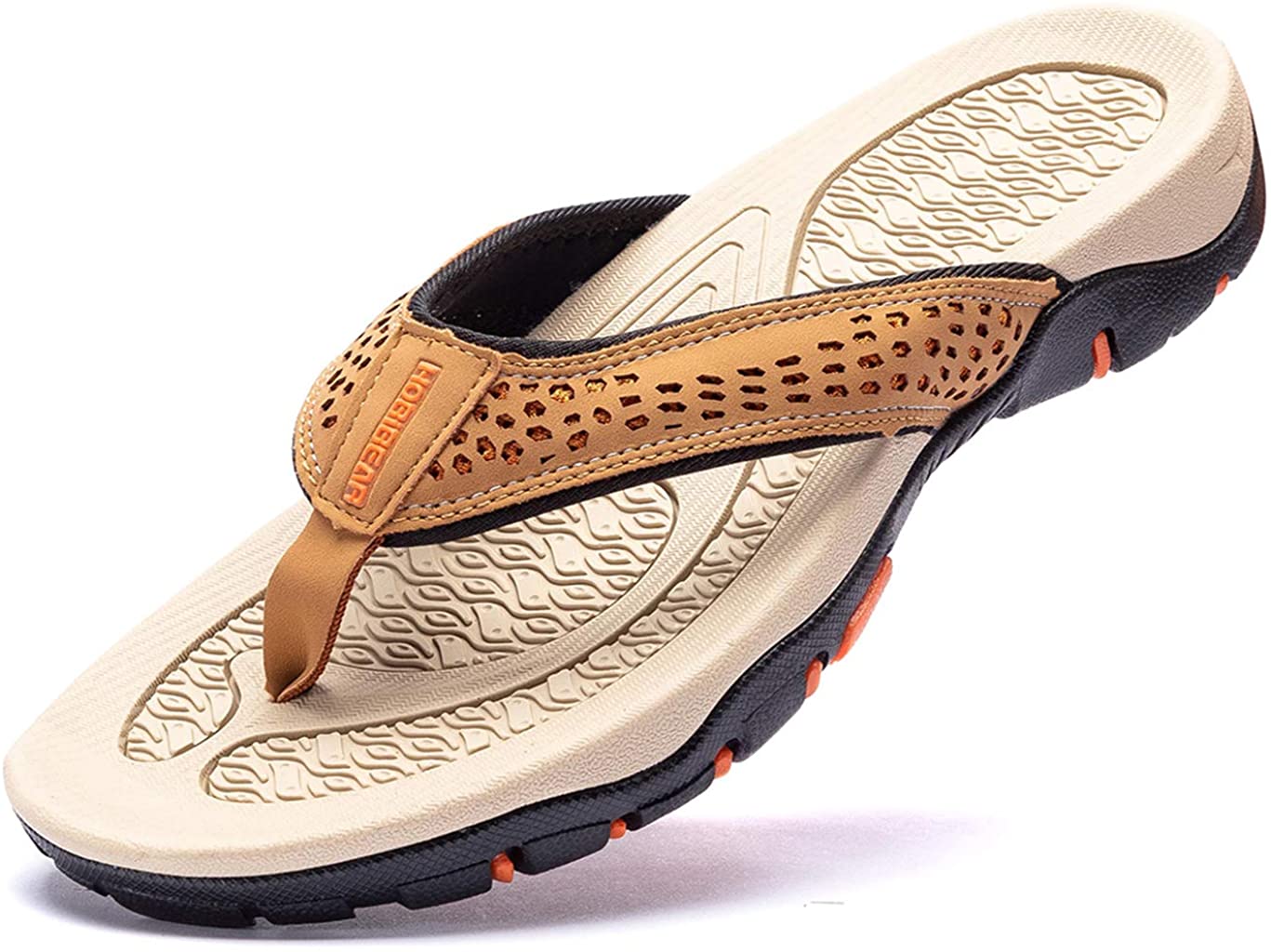 GUBARUN Mens Sport Flip Flops Comfort Casual Thong Sandals Outdoor 
