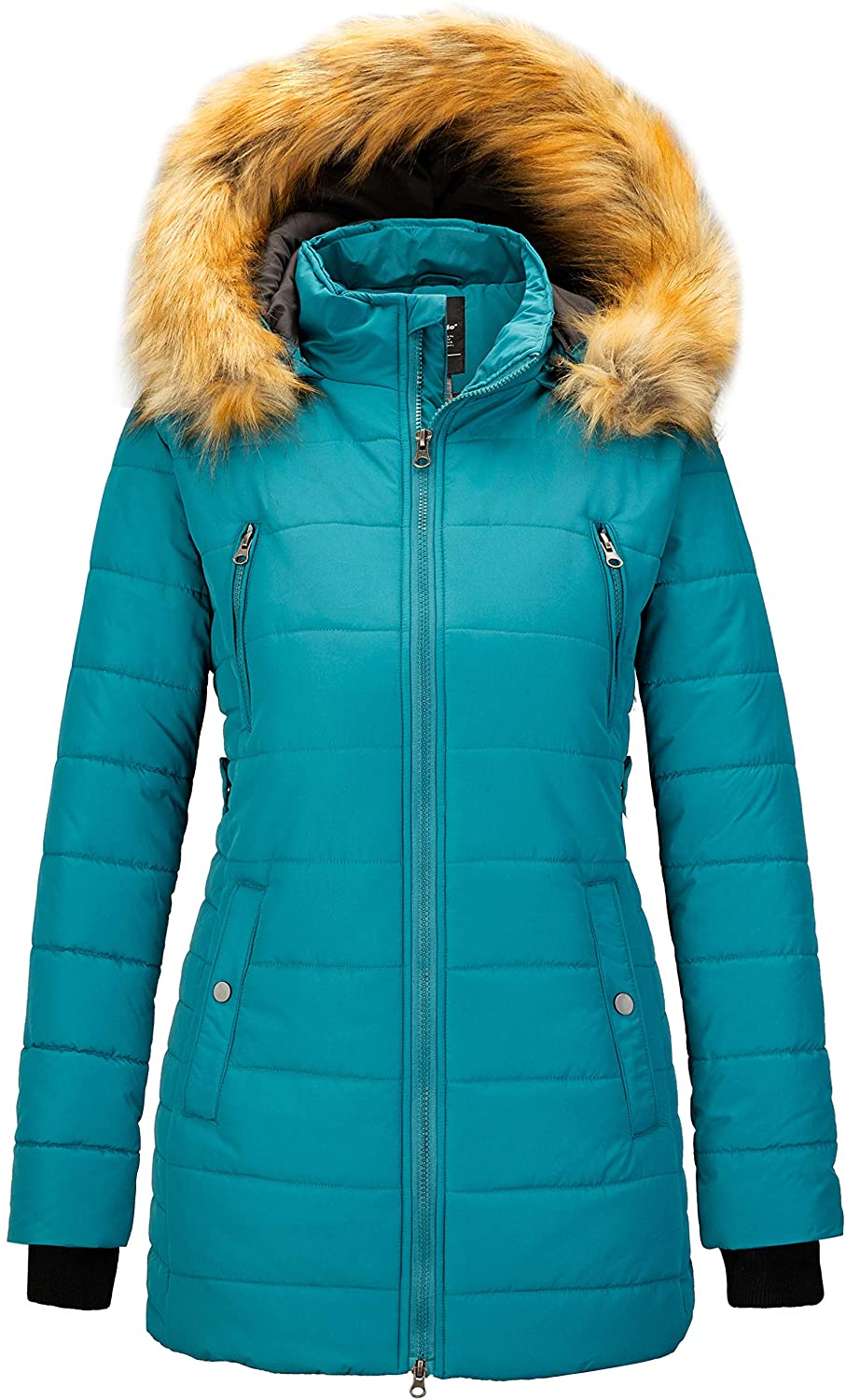 Wantdo Womens Winter Coat Warm Hooded Puffer Jacket