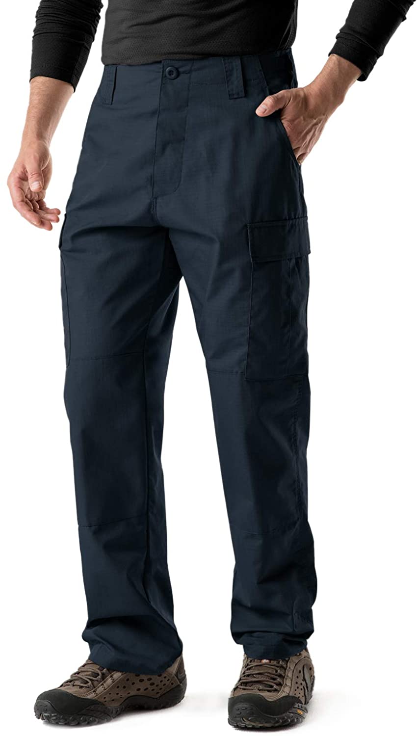 Hiking Outdoor Apparel CQR Men's Tactical Pants Water Resistant Ripstop Work Pants Military Combat BDU/ACU Cargo Pants 