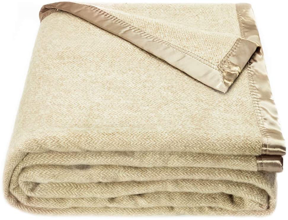 spencer & whitney Bed Throws Blankets Wool Blanket Grey Herringbone Blanket King 