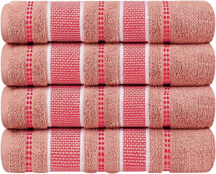 Ashley Mills Bath Towels Set of 6-400 GSM Super Soft Cotton Towels, Quick  Dry, H