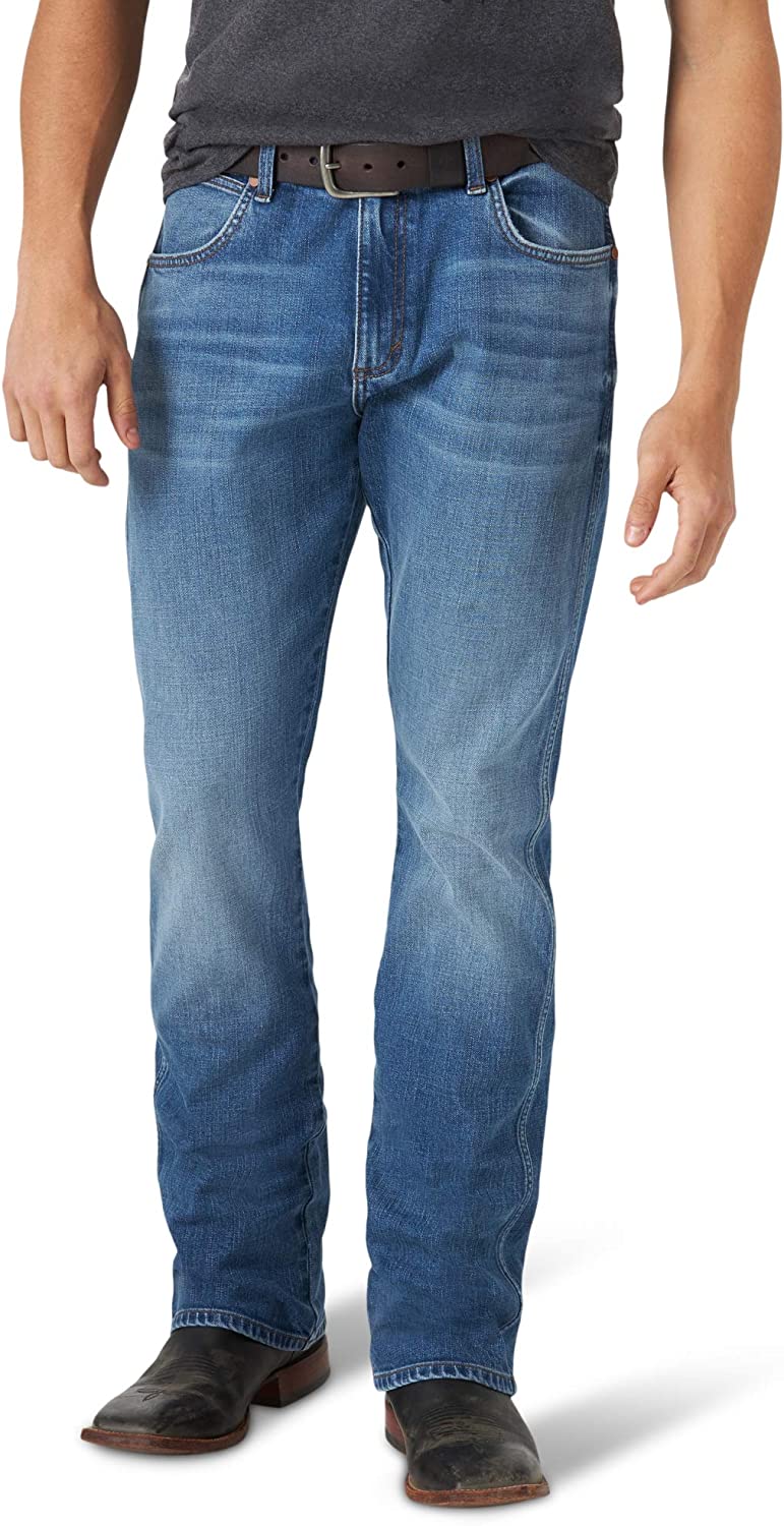 Wrangler Men's Tall Size Retro Slim Fit Boot Cut Jean, River Wash