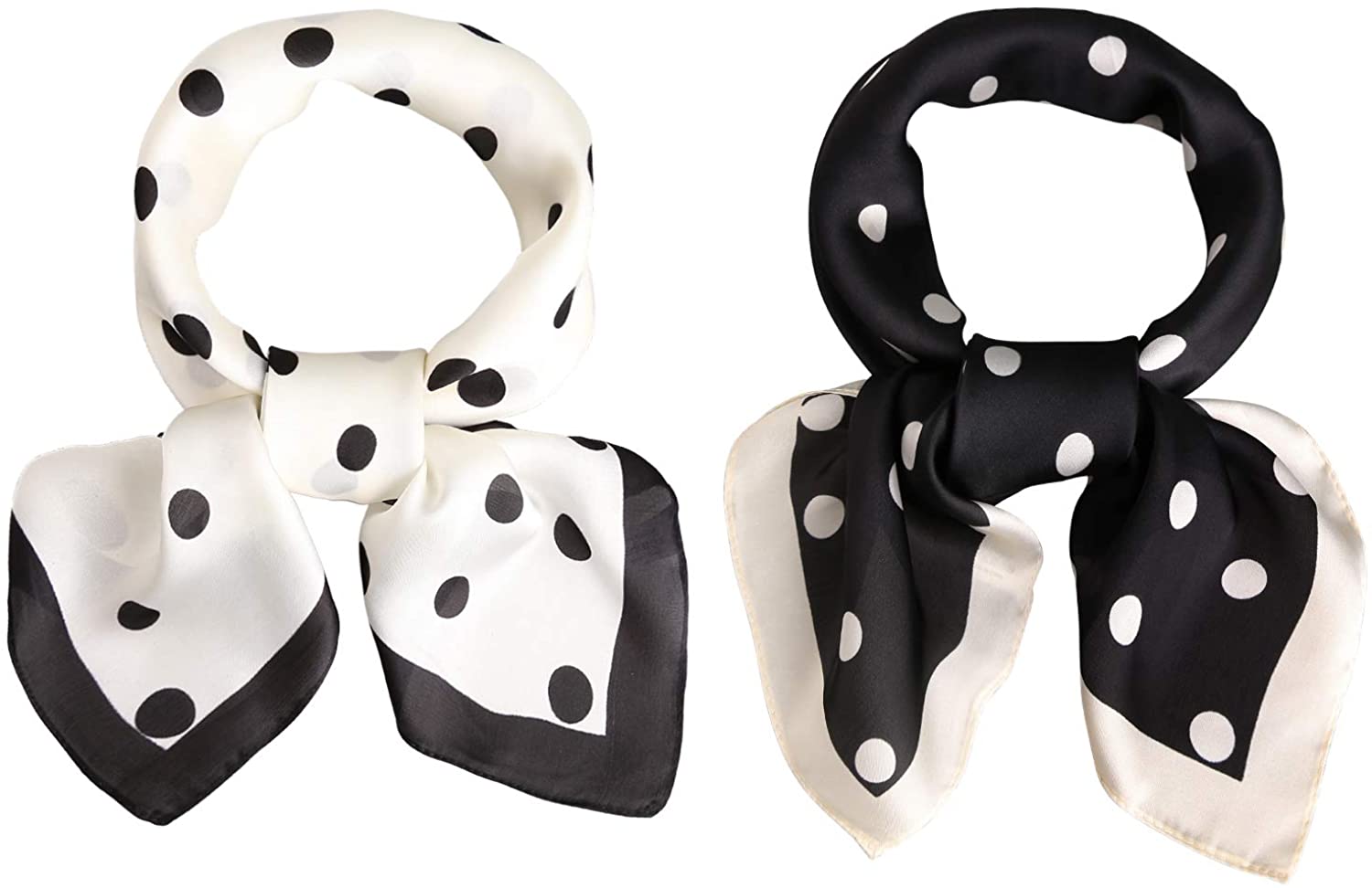 SOJOS Vintage Bandanas Square Polka Dot Scarfs for Women 27'' x 27 ...