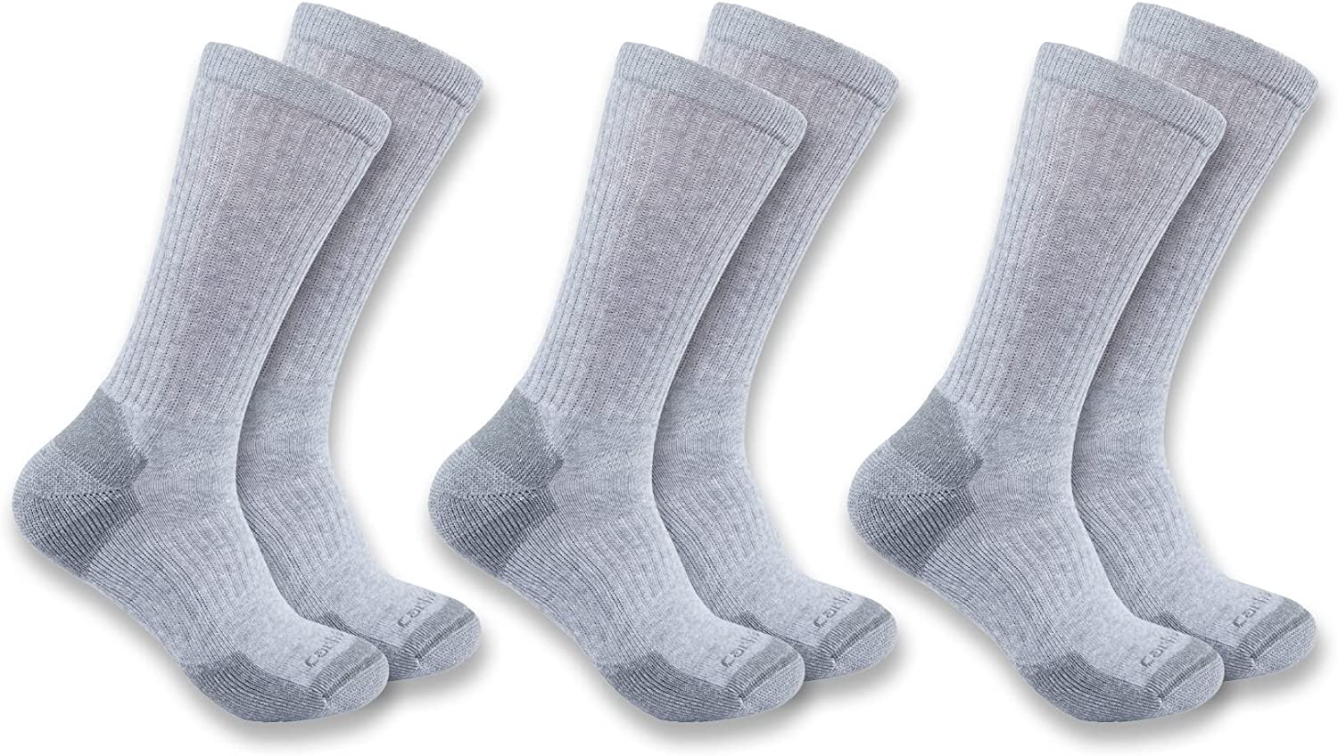 Carhartt mens Midweight Cotton Blend Sock 3 Pack