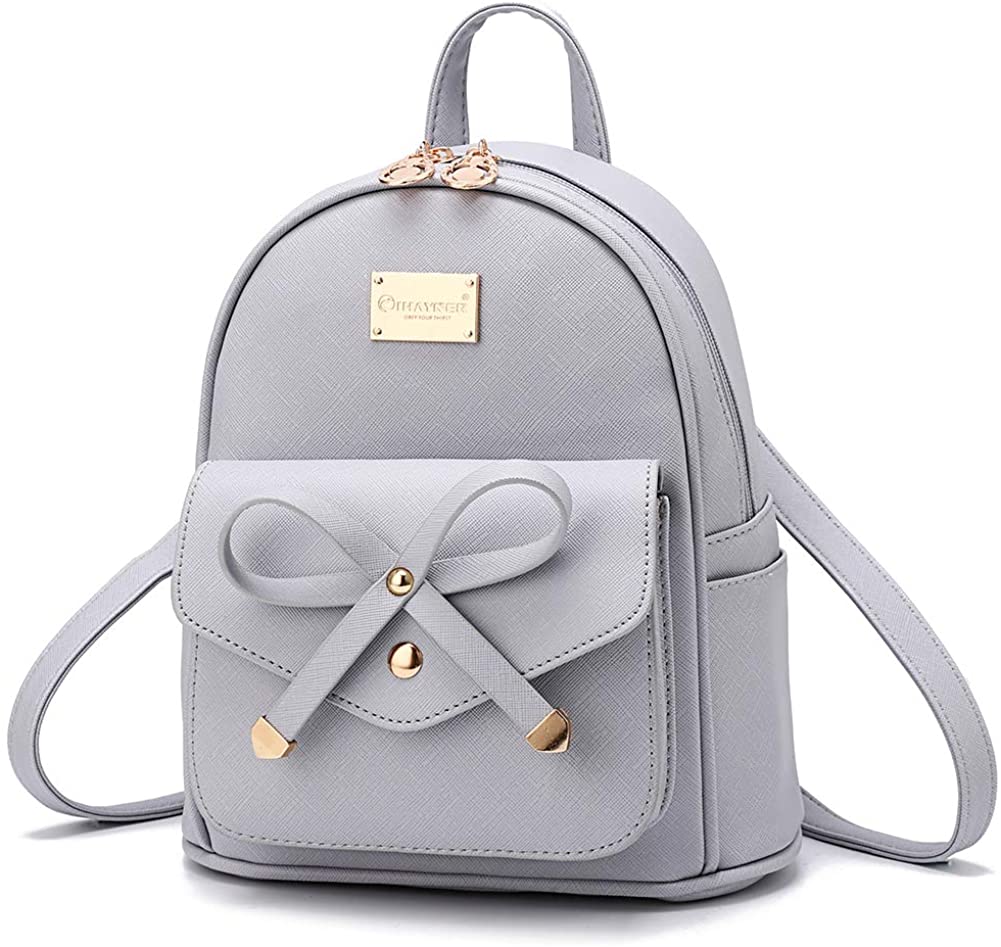 Ladies Black Leather Mini Backpack Purse Convertible Shoulder Bag Cute –  igemstonejewelry