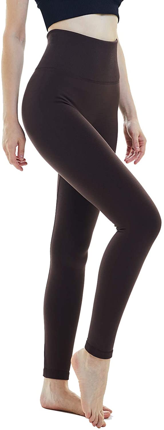 FLINXE Fleece Lined Compression High Waisted Leggings for Women