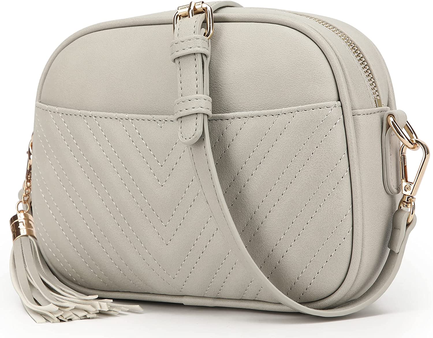 PRETTYGARDEN Women’s Fashion Crossbody Bags Lightweight Adjustable Chain  Strap Quilted Designer Handbags Shoulder Bag