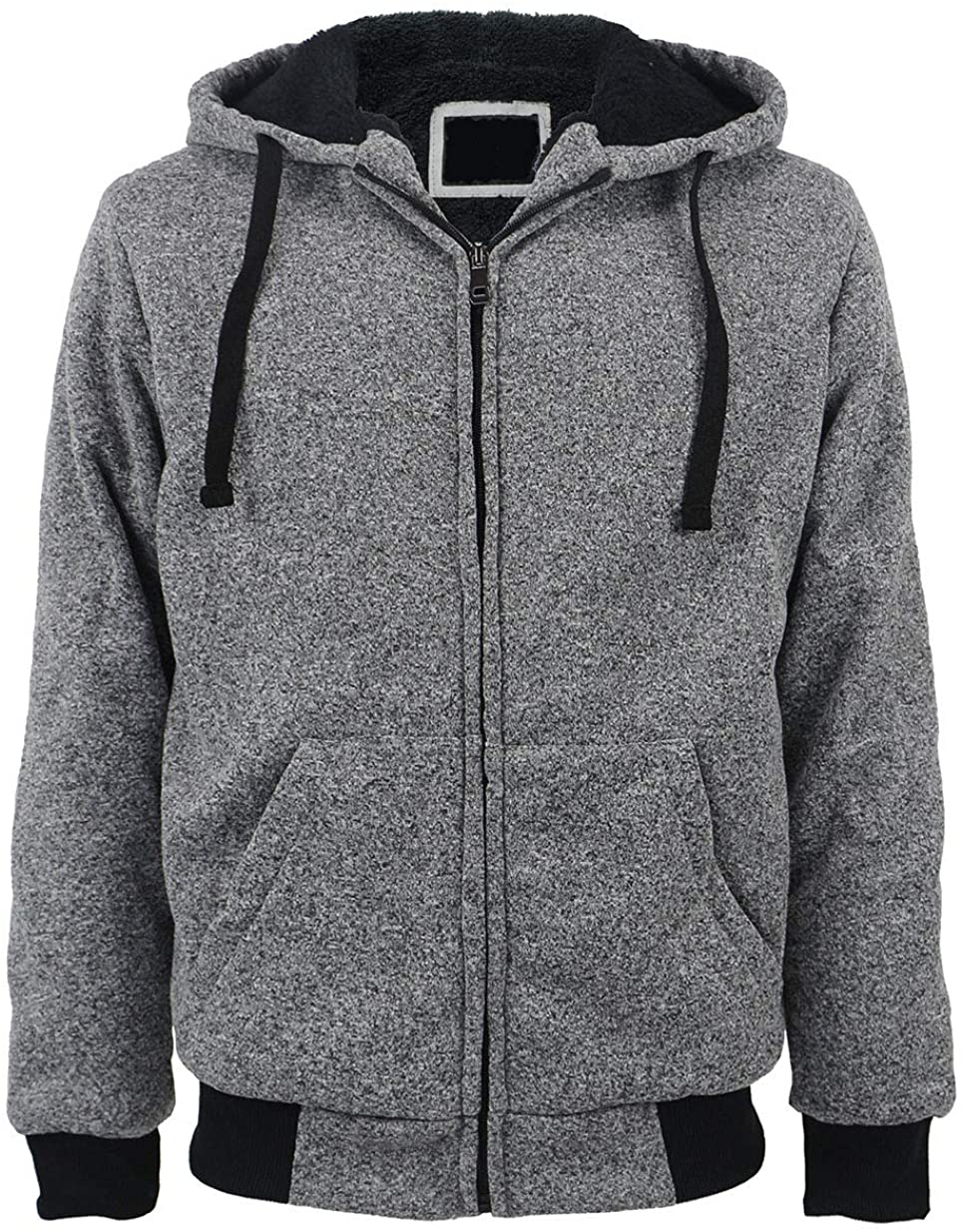 Men's Hoodies Full Zip Sherpa Lined Heavyweight Fleece Warm Sweatshirts ...