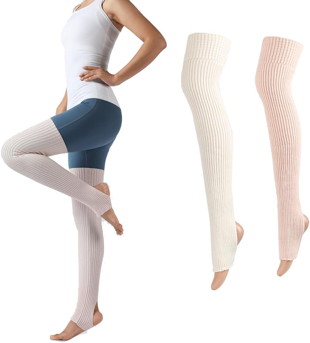 Fluffy Thigh High Leg Warmer Socks Deal - Wowcher