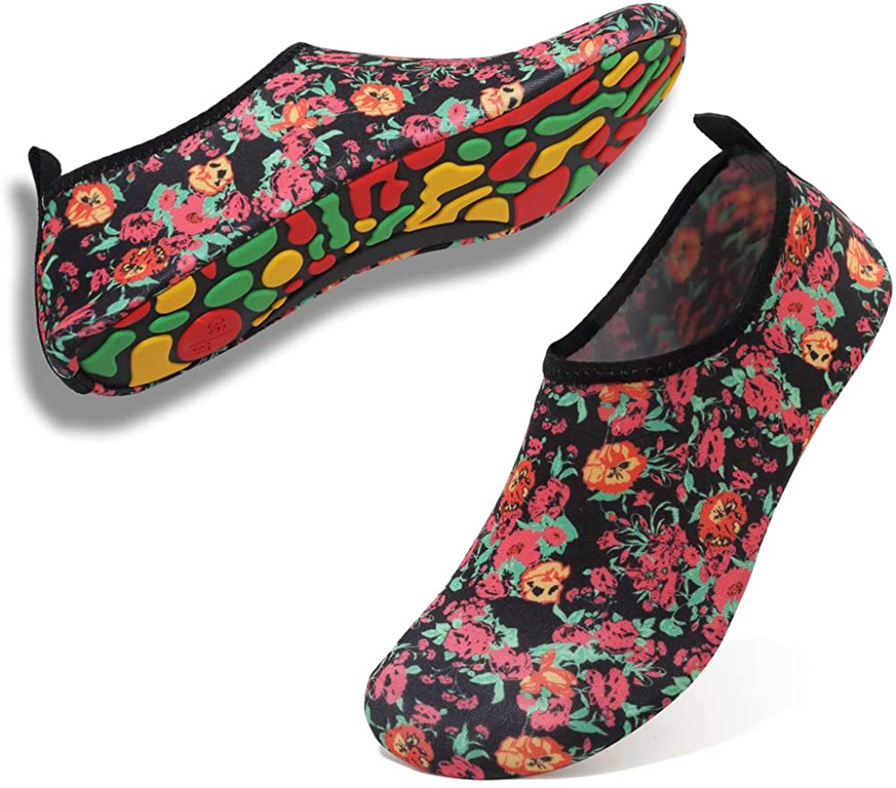 Deevike Aqua Socks Water Shoes Barefoot Yoga Socks Quick-Dry Surf Swim Shoes for Women Men