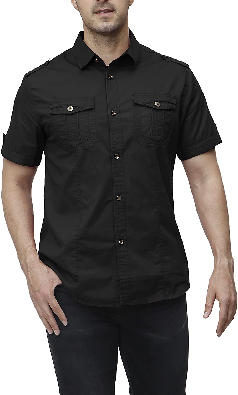 Professional Hooker Lineman Men's Shirt Button Down Short Sleeve