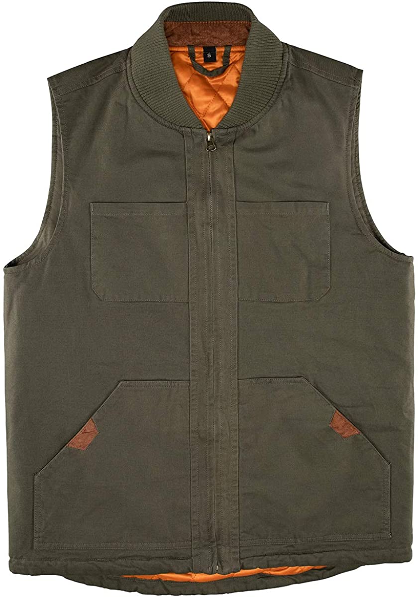 mens quilted work vest