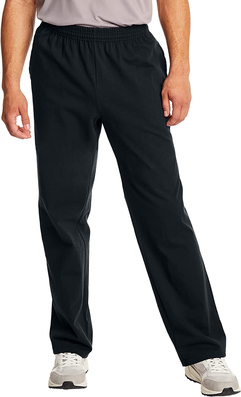 Hanes Men’s Sweatpants, Essentials Men’s Jersey Pants With Pockets, Men’s  Workou