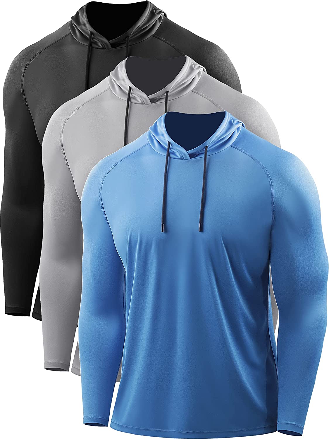 Buy CADMUS Men's Workout Long Sleeve Fishing Shirts UPF 50+ Sun Protection  Dry Fit Hoodies Online at desertcartOMAN