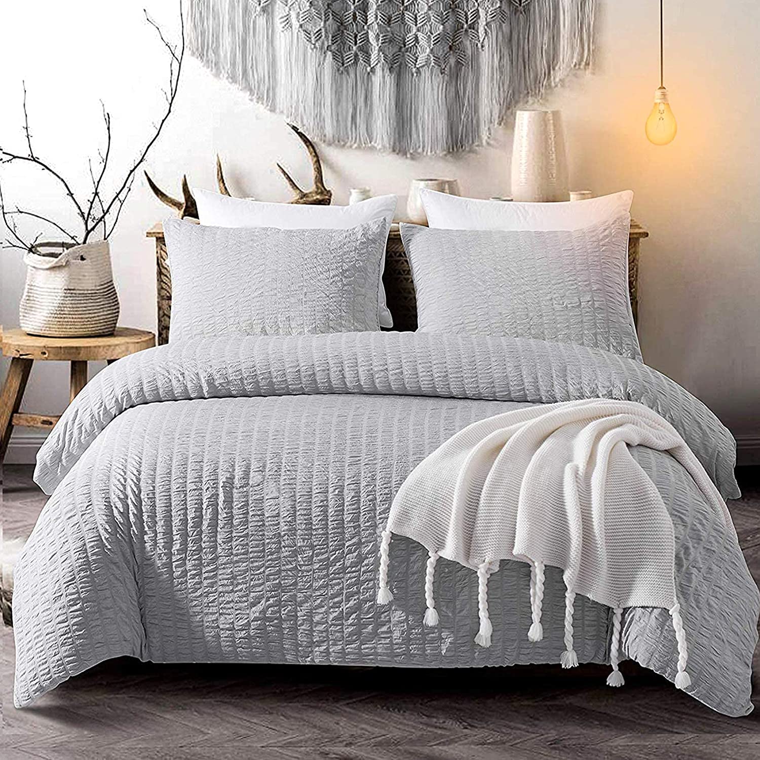 queen textured duvet cover