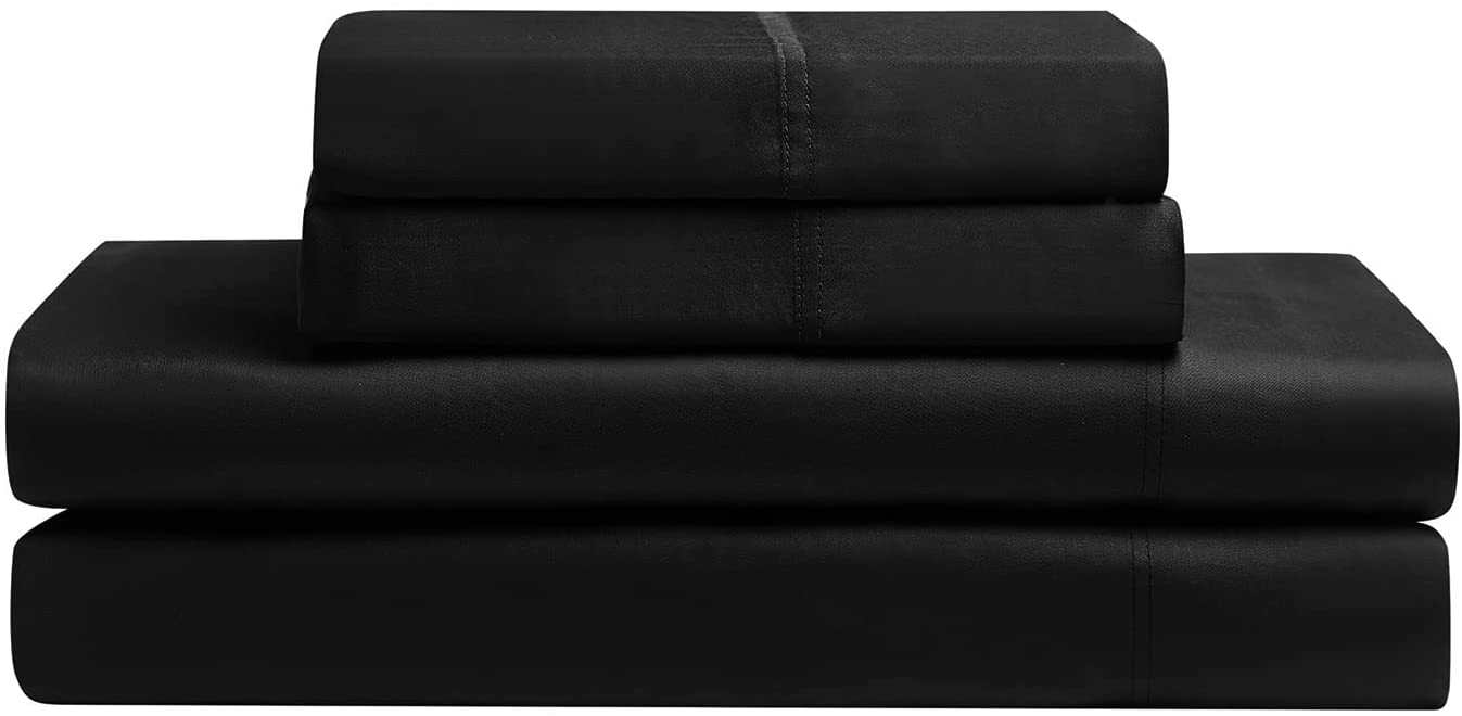 YNM 100% Bamboo Sheet Set - Cooling and Silky-soft 500TC Bamboo Fabric, 4-Piece