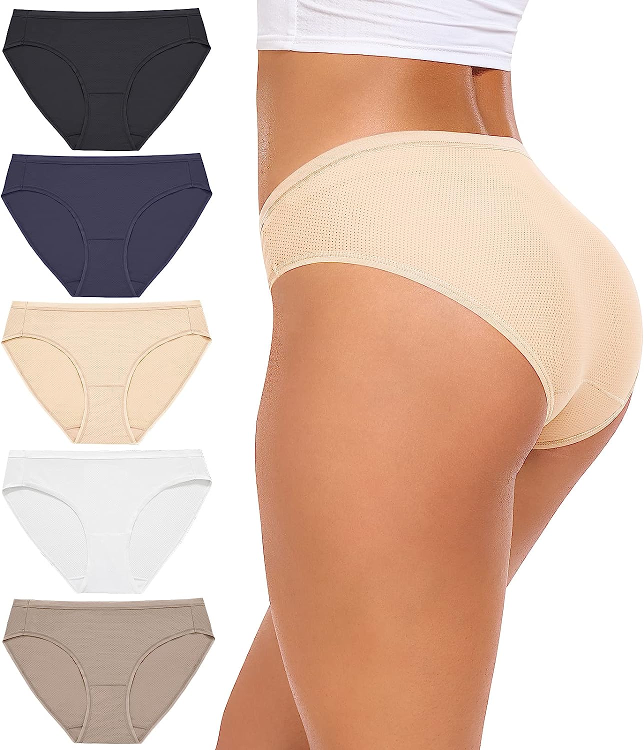 RHYFF Women's Seamless Underwear Bikini Panties Fashionable
