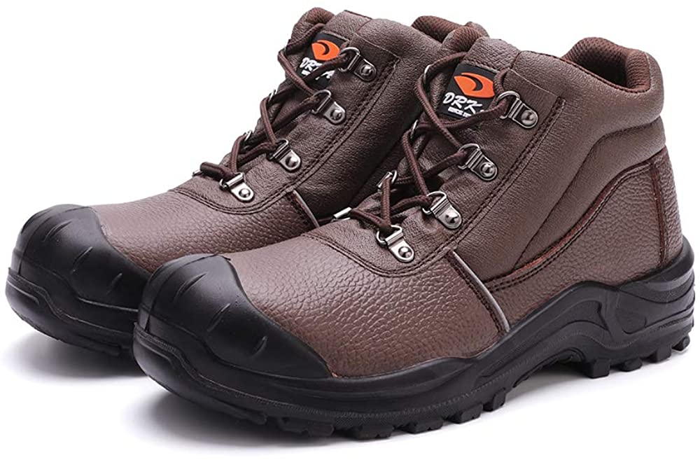 DRKA Water Resistant Steel Toe Work Boots for Men,6 EH-Rated Safety Boots 