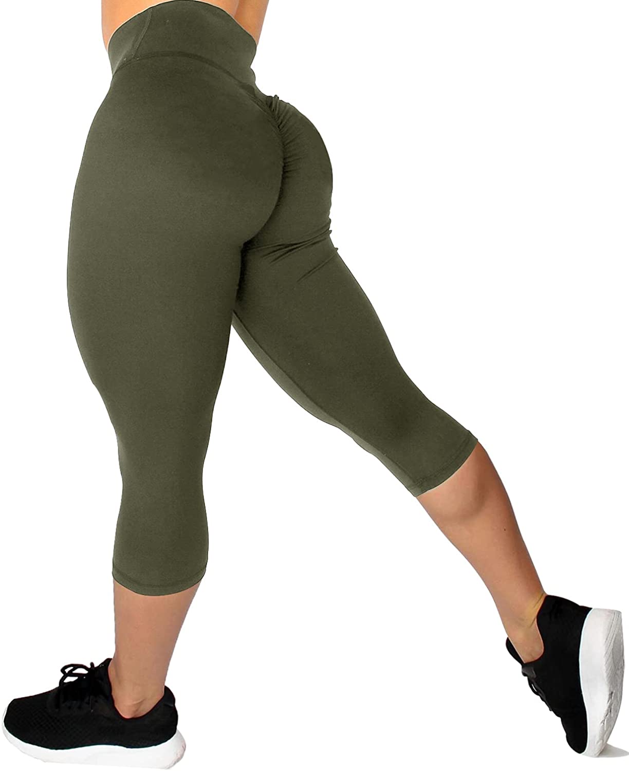 SELONE High Waisted Leggings for Women Workout Butt Lifting Jumpsuits High  Waist Sports Yogalicious Utility Dressy Everyday Soft Lifting Leggings  Capri Jeggings Athletic Leggings 28-Mint Green M 