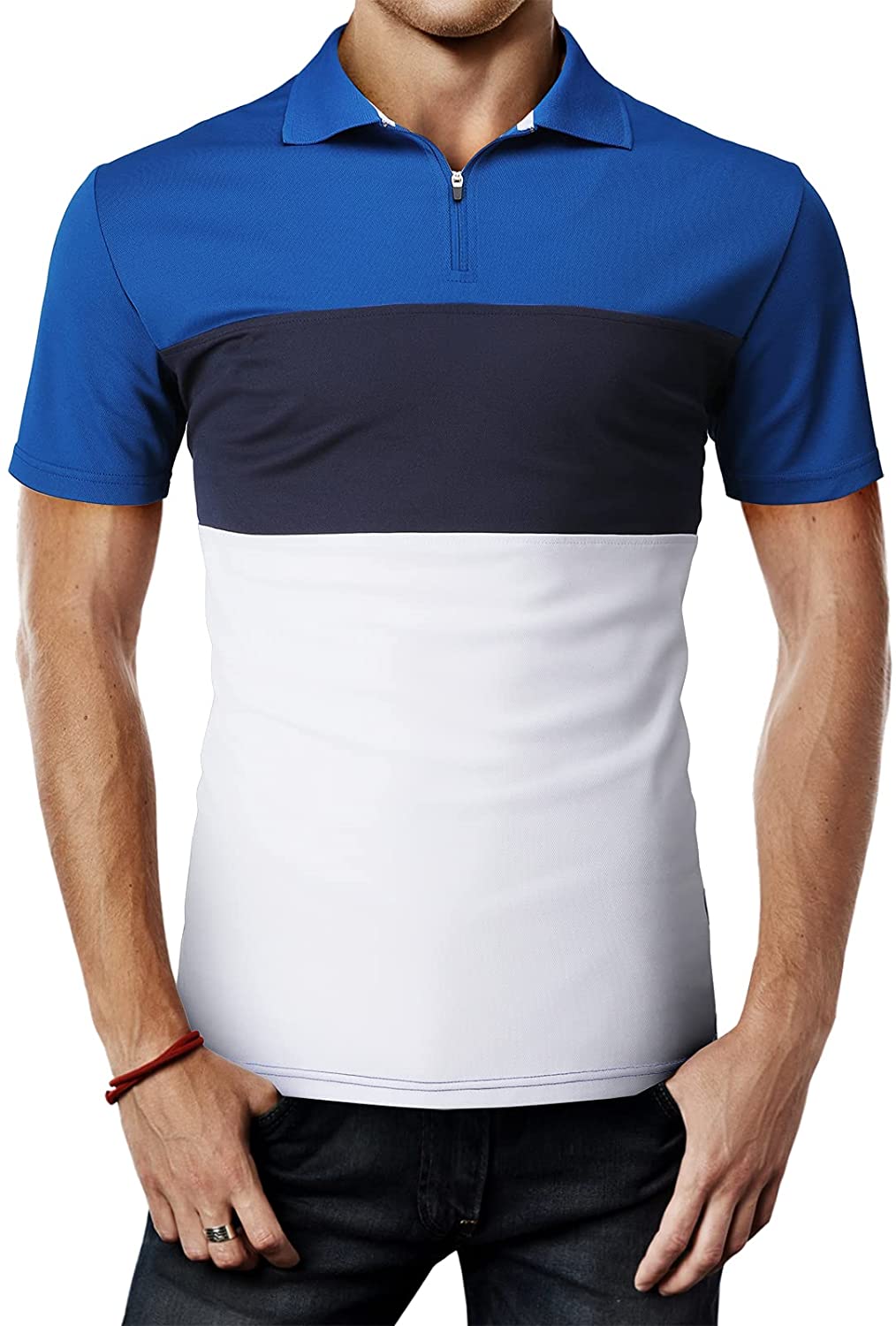 H2H Mens Active Cool Dry Short Sleeve Polo T-Shirts of Various Styles