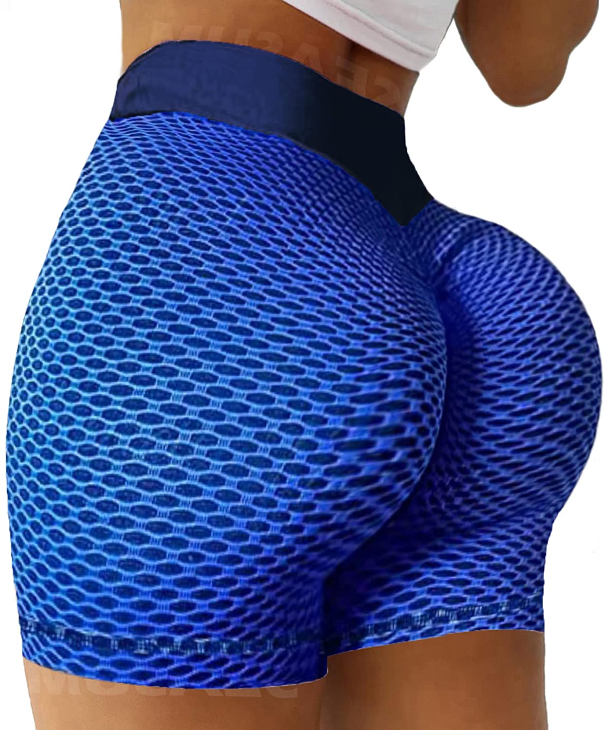 SEASUM Women Workout Booty Shorts Scrunch Butt Lifting Yoga Shorts