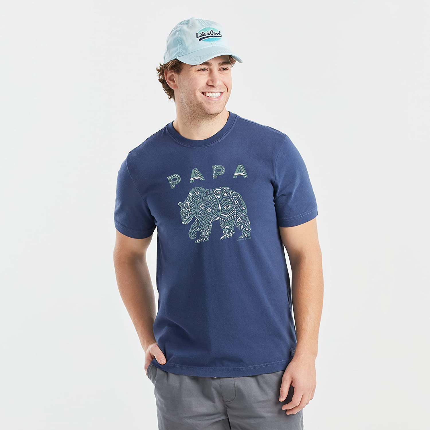 Life is Good Men's Crusher Graphic T-Shirt Papa Bear | eBay