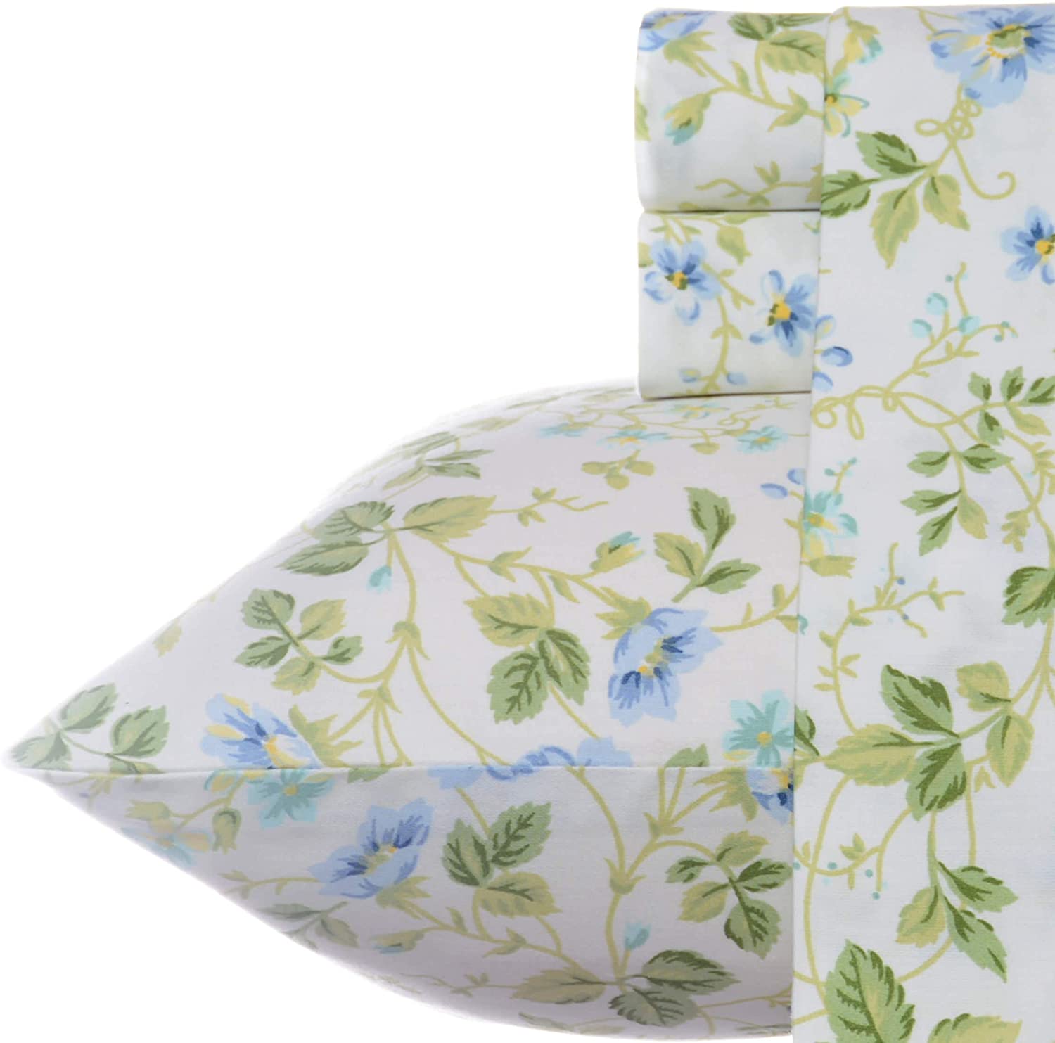 Laura Ashley Home Sateen Collection Bed Sheet Set - 100% Cotton 