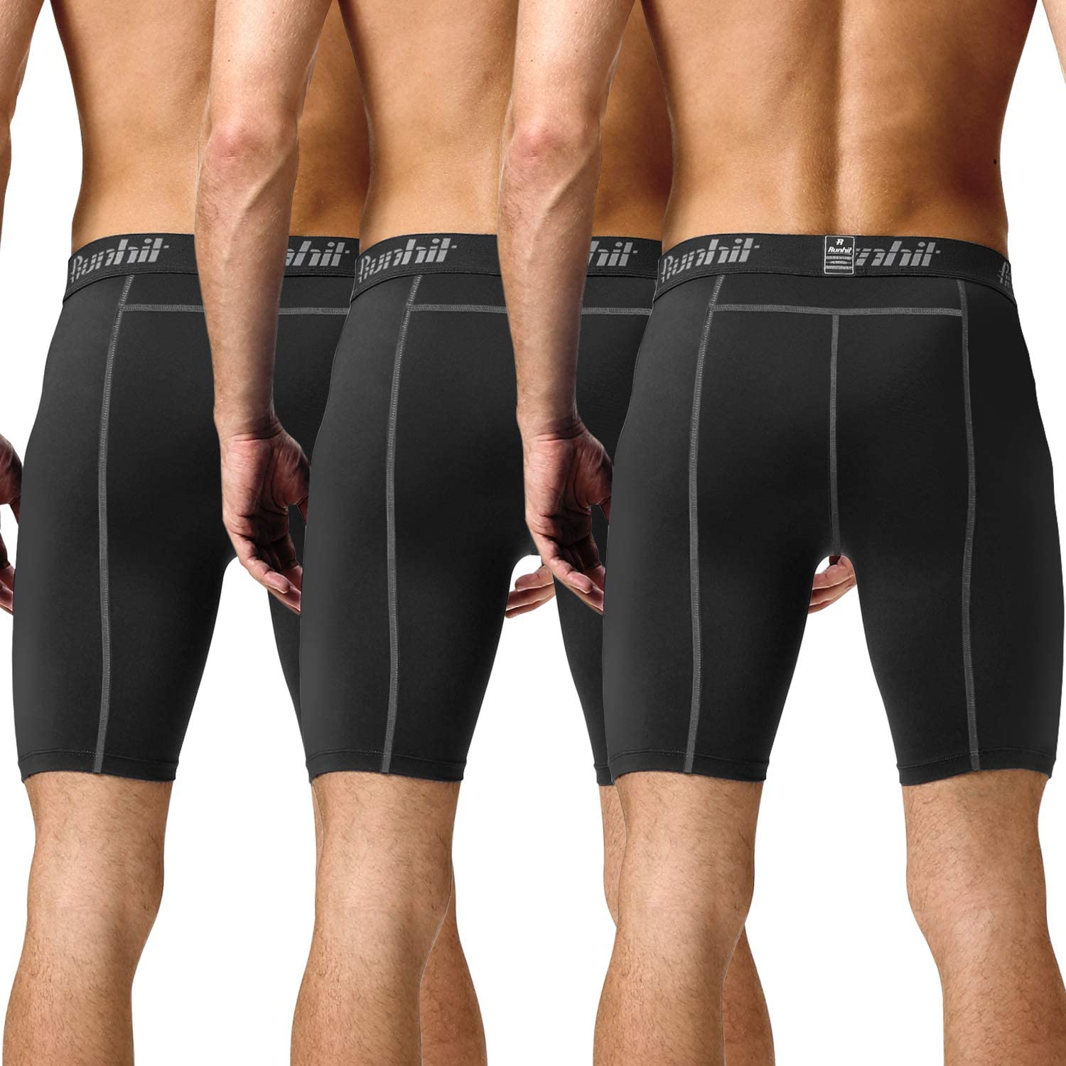 Runhit Compression Shorts for Men,Mens Underwear Spandex Shorts Workout ...