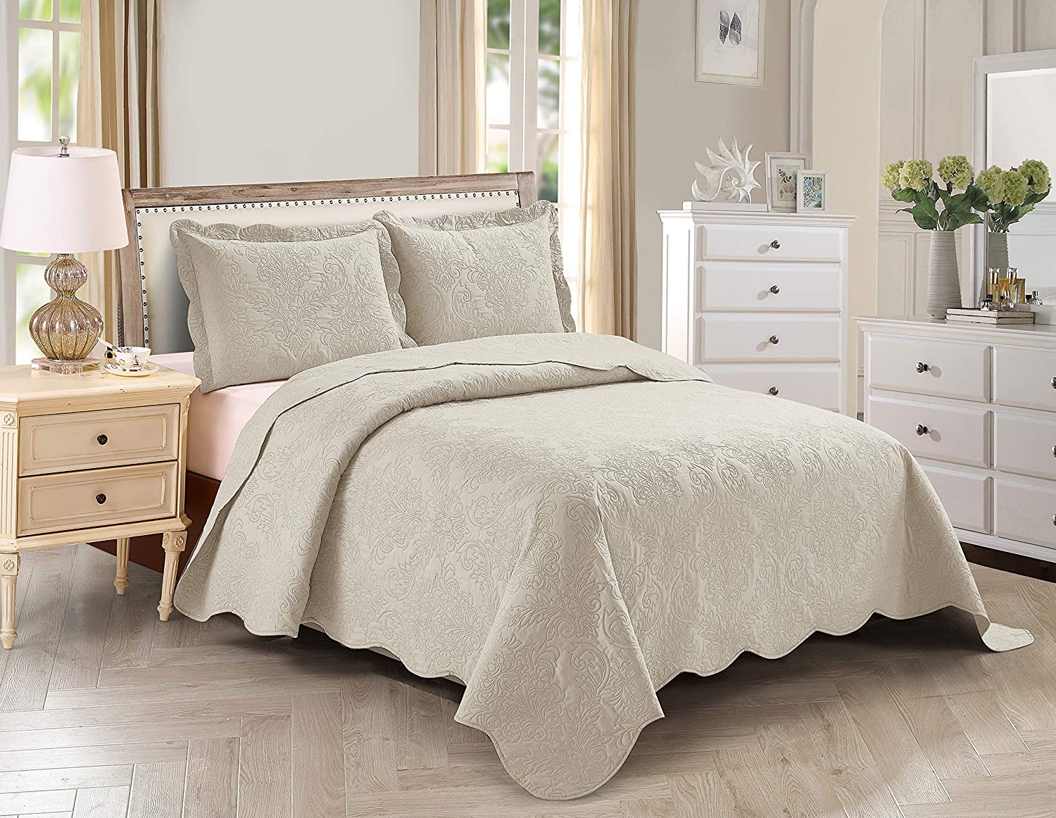 Home Collection 3pc King Cal Over, What Size Is California King Bedspread