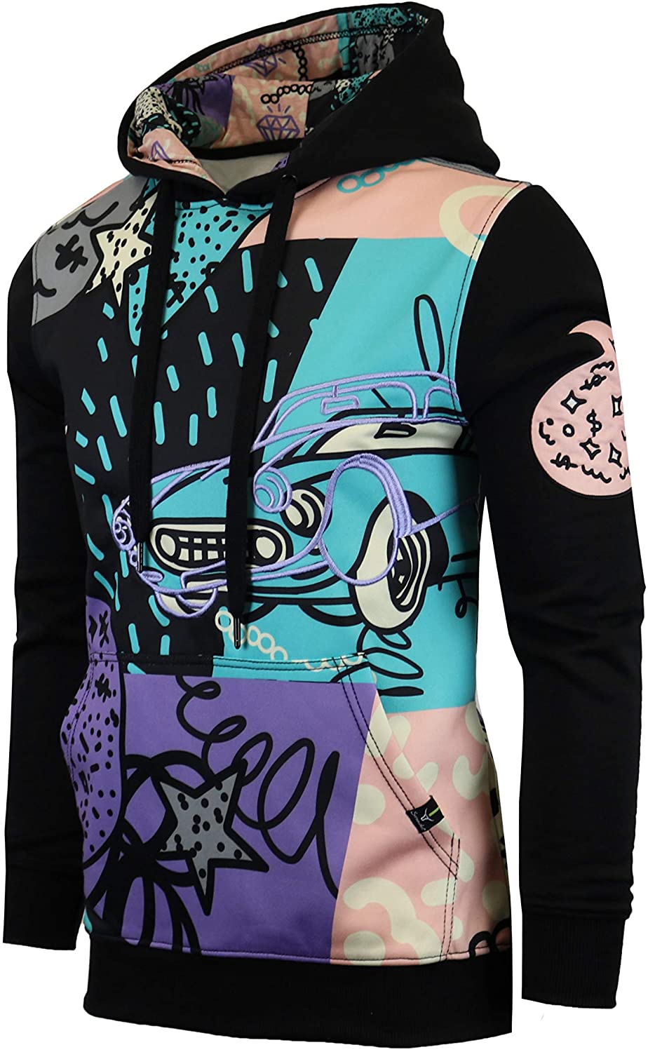SCREENSHOT Mens Urban Hip Hop Premium Fleece Hoodie - Modern Pullover NYC  Street | eBay