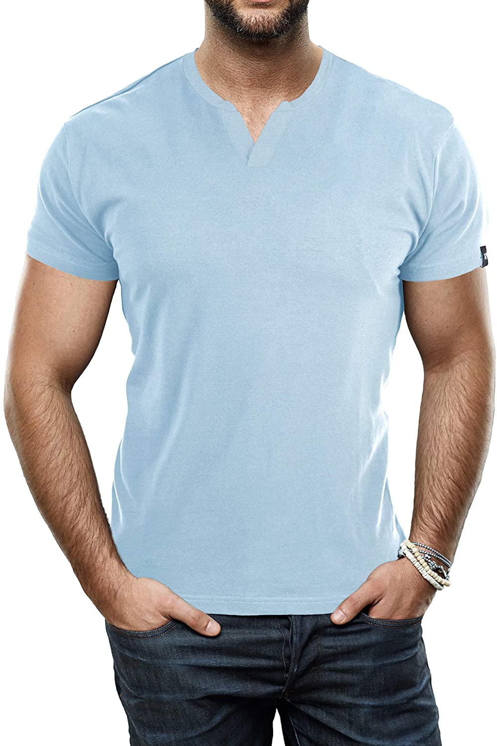 Solid stretch cotton shirt Athletic fit