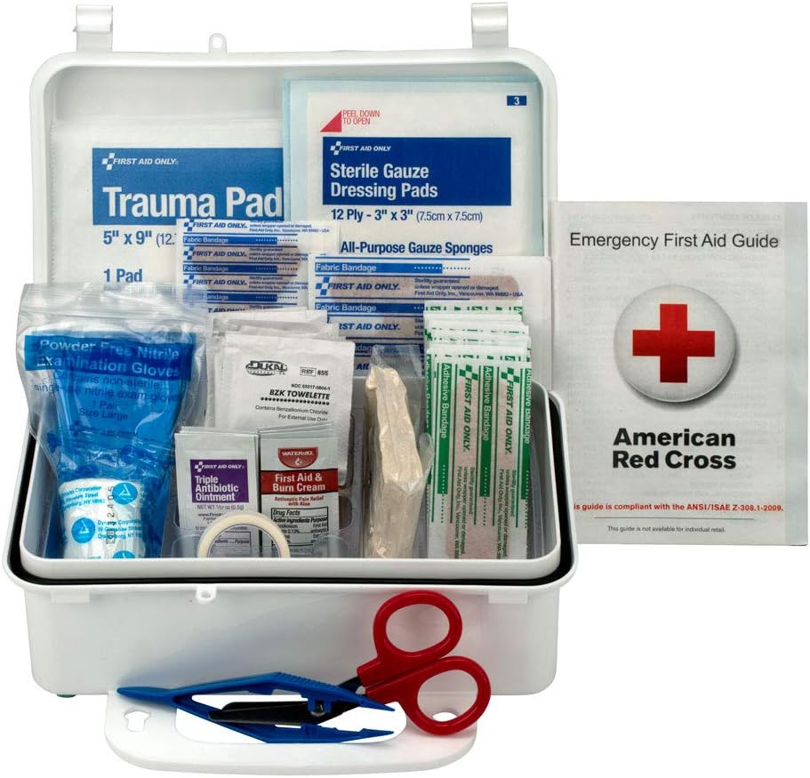 First Aid Only All-Purpose Emergency First Aid Kit for Home, Work