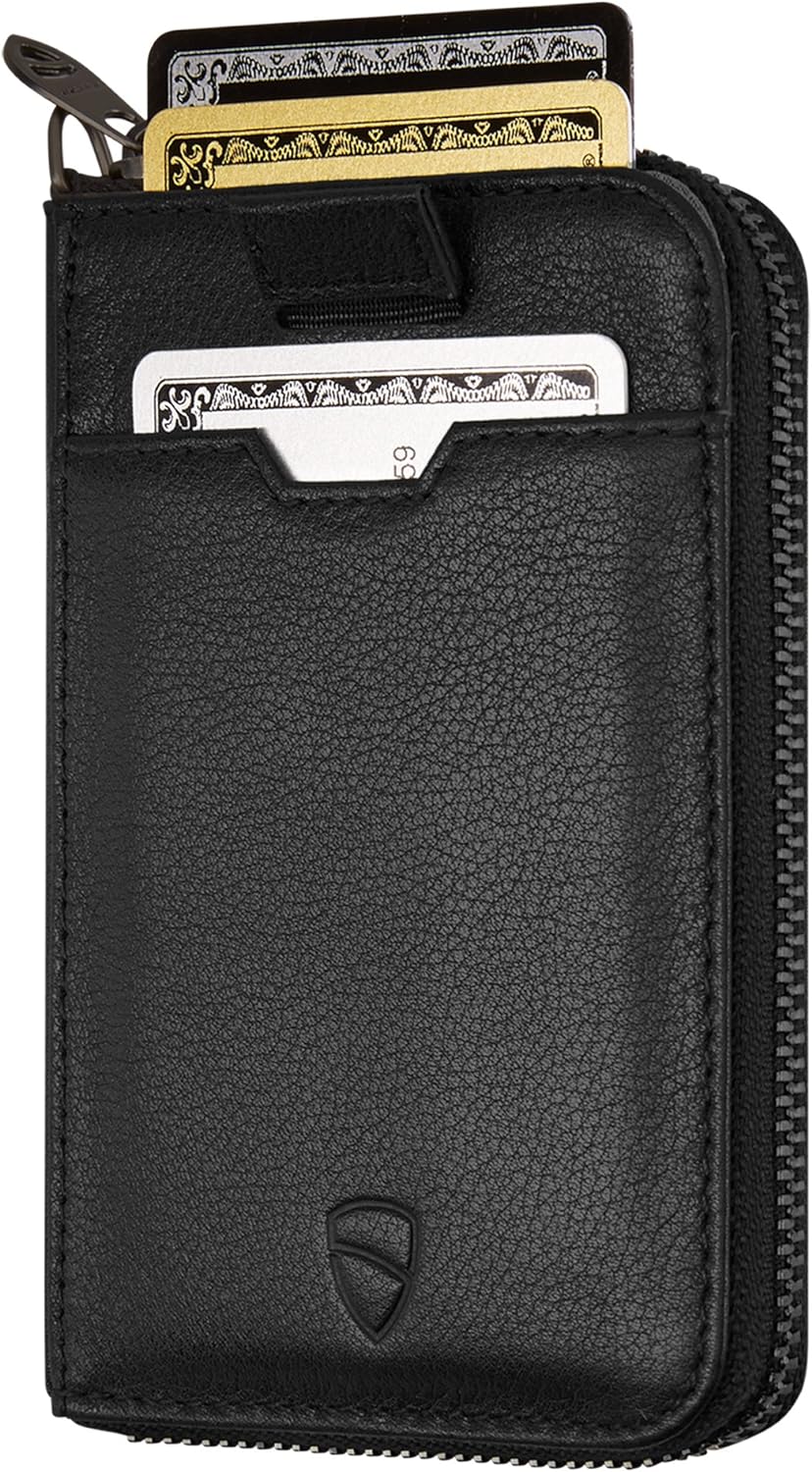 Vaultskin NOTTING HILL Slim Zipper Wallet - RFID Blocking Card Holder
