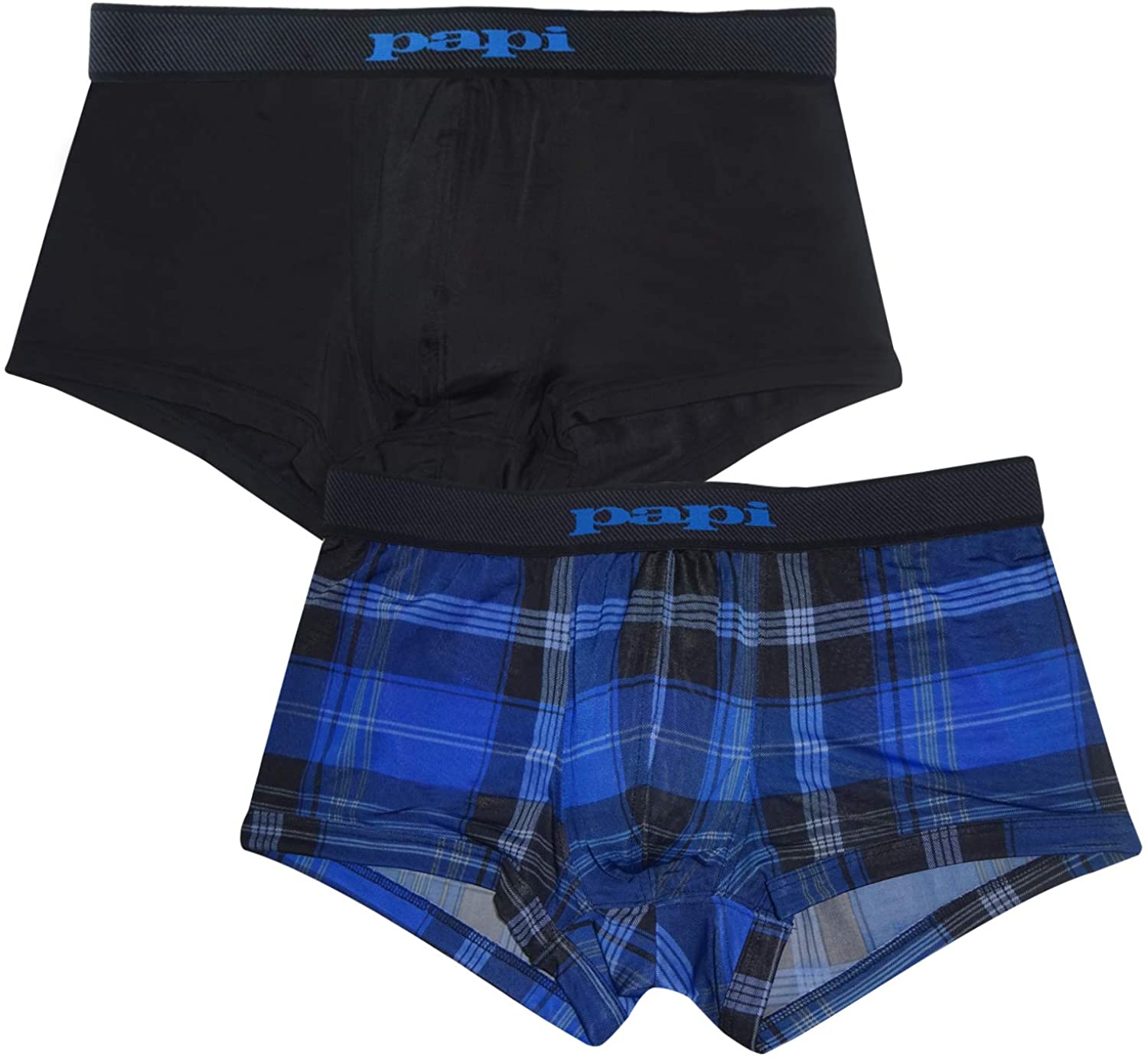 papi Men's Brazilian Cool Trunk Boxer Briefs Pack of 2 Comfort