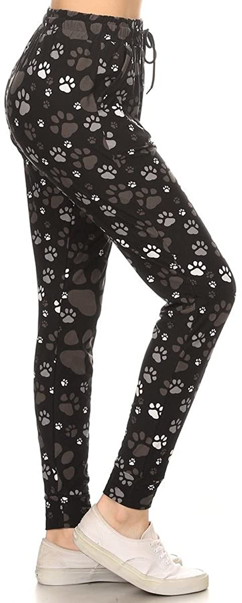 Leggings Depot Premium Women's Joggers Popular Printed High Waist