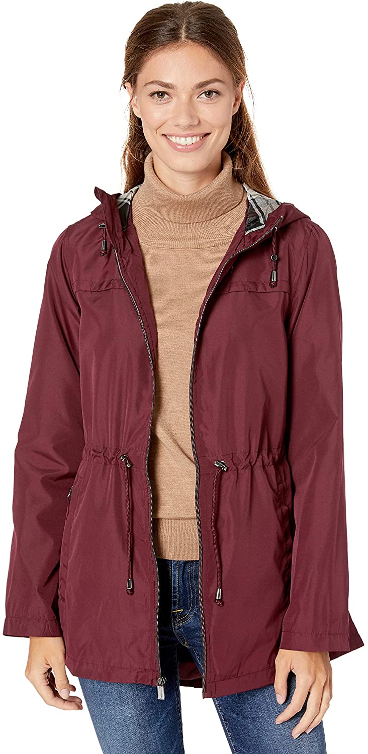 Jones New York womens Packable Jacket Parka-in-a-pouch Down Alternative Coat