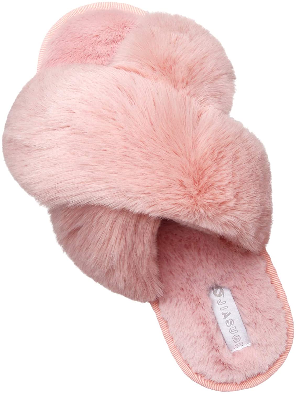 Fluffy Closed Toe Slipper / Pink – Style Cheat