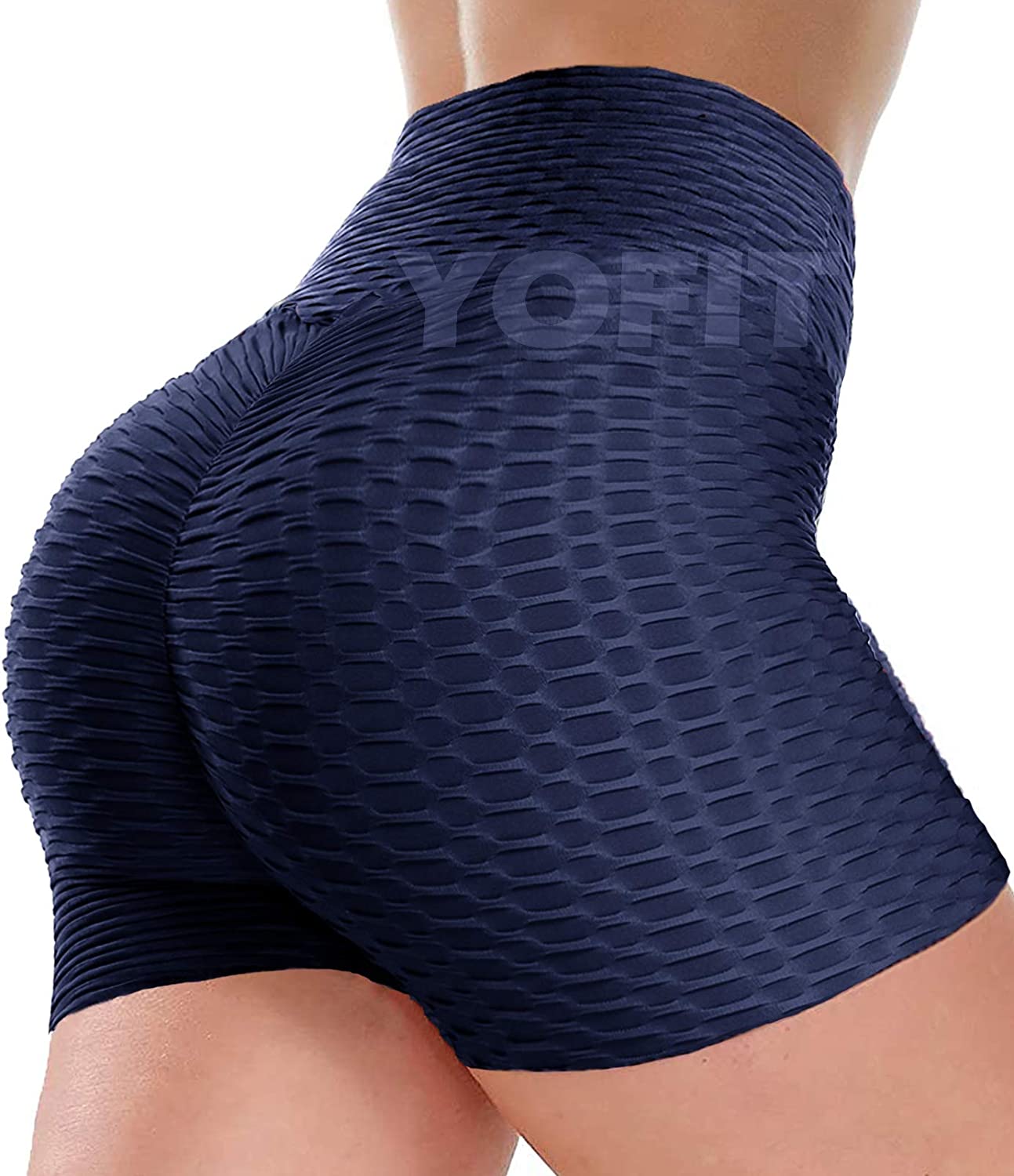 Yofit Women S High Waist Workout Gym Shorts Ruched Butt Lifting Shorts Booty Sho Ebay