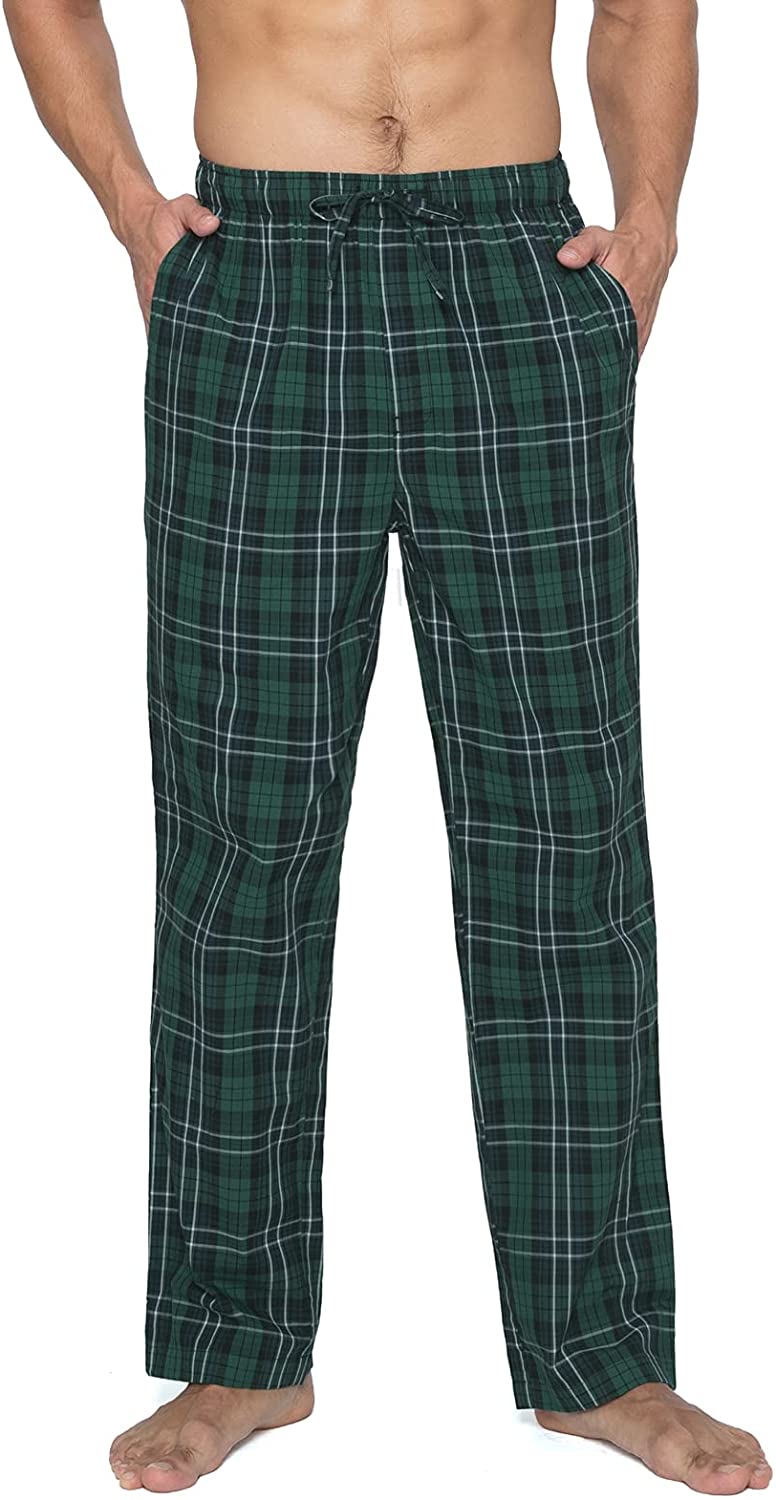 Men's Woven Plaid Pajama Pants