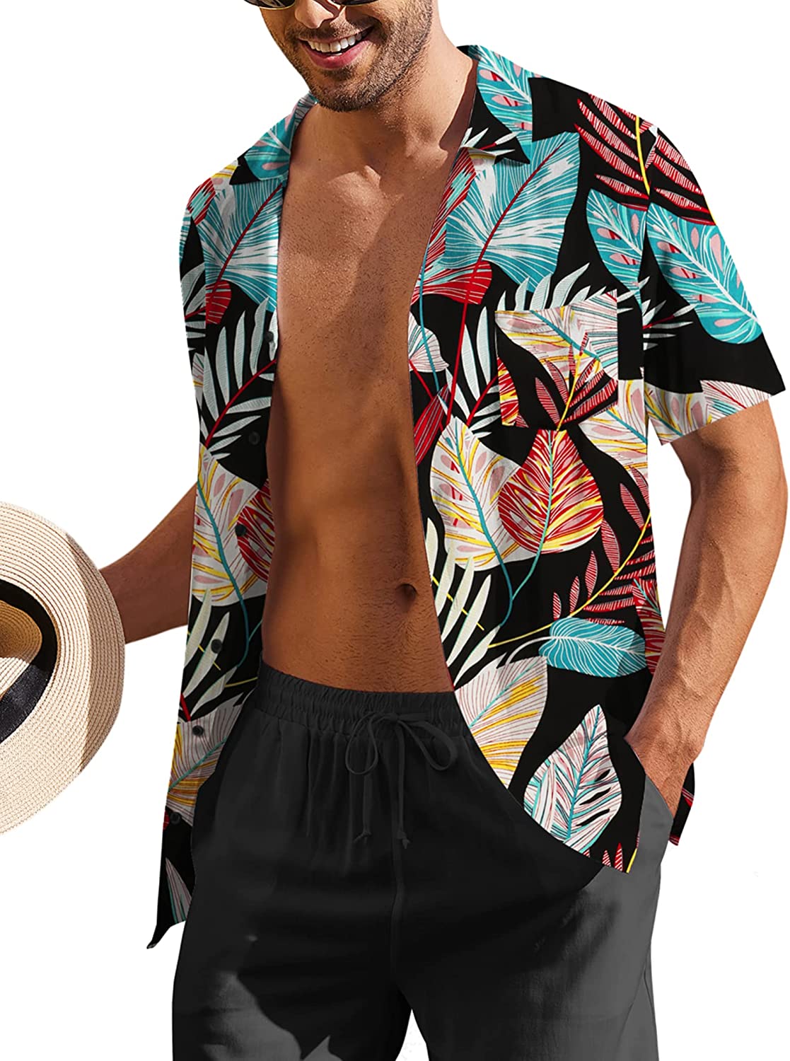 hawaiian shirt open