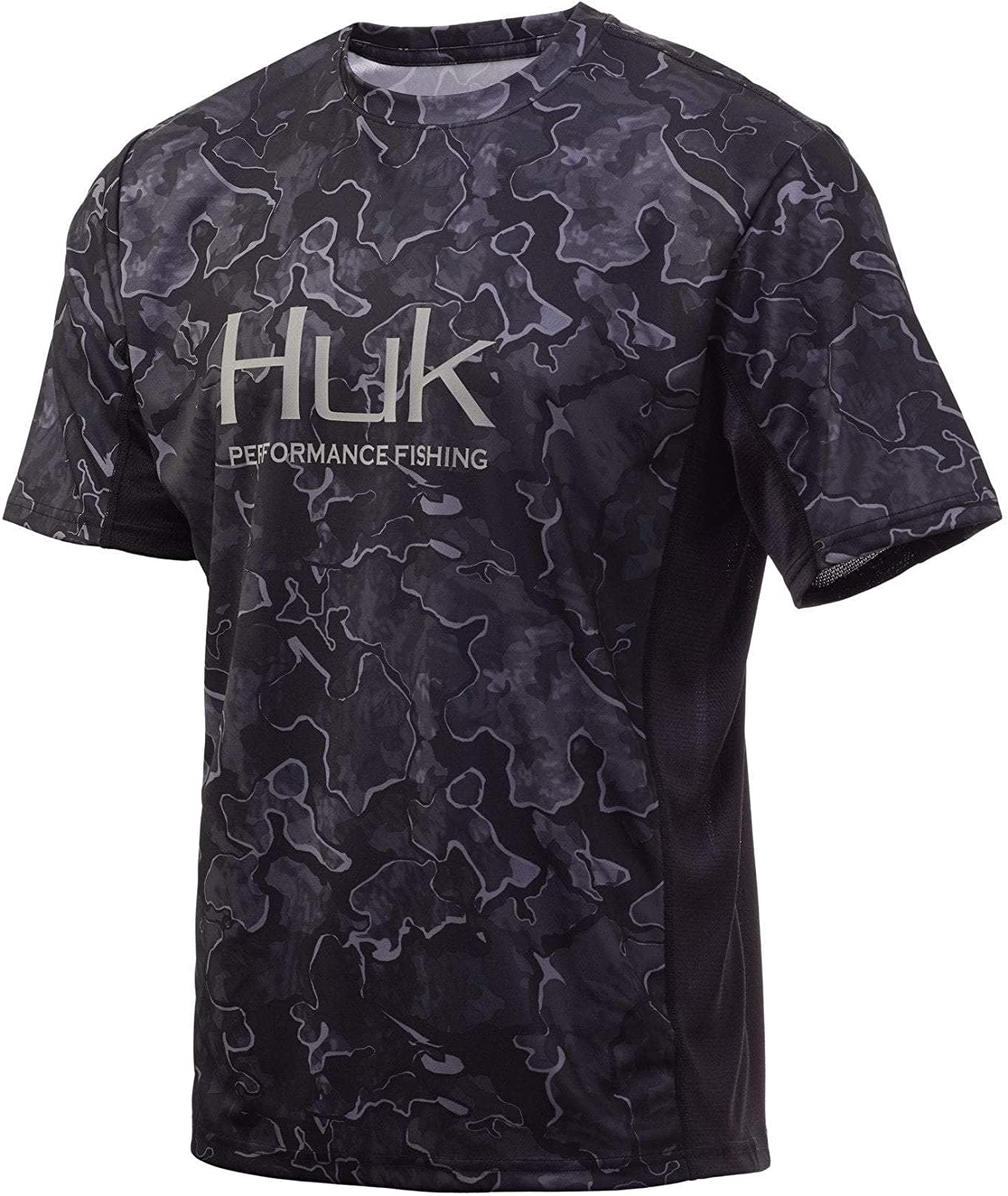 HUK Men's Performance Camo L/S T-Shirt..H1200136..#021..Lt.Gray
