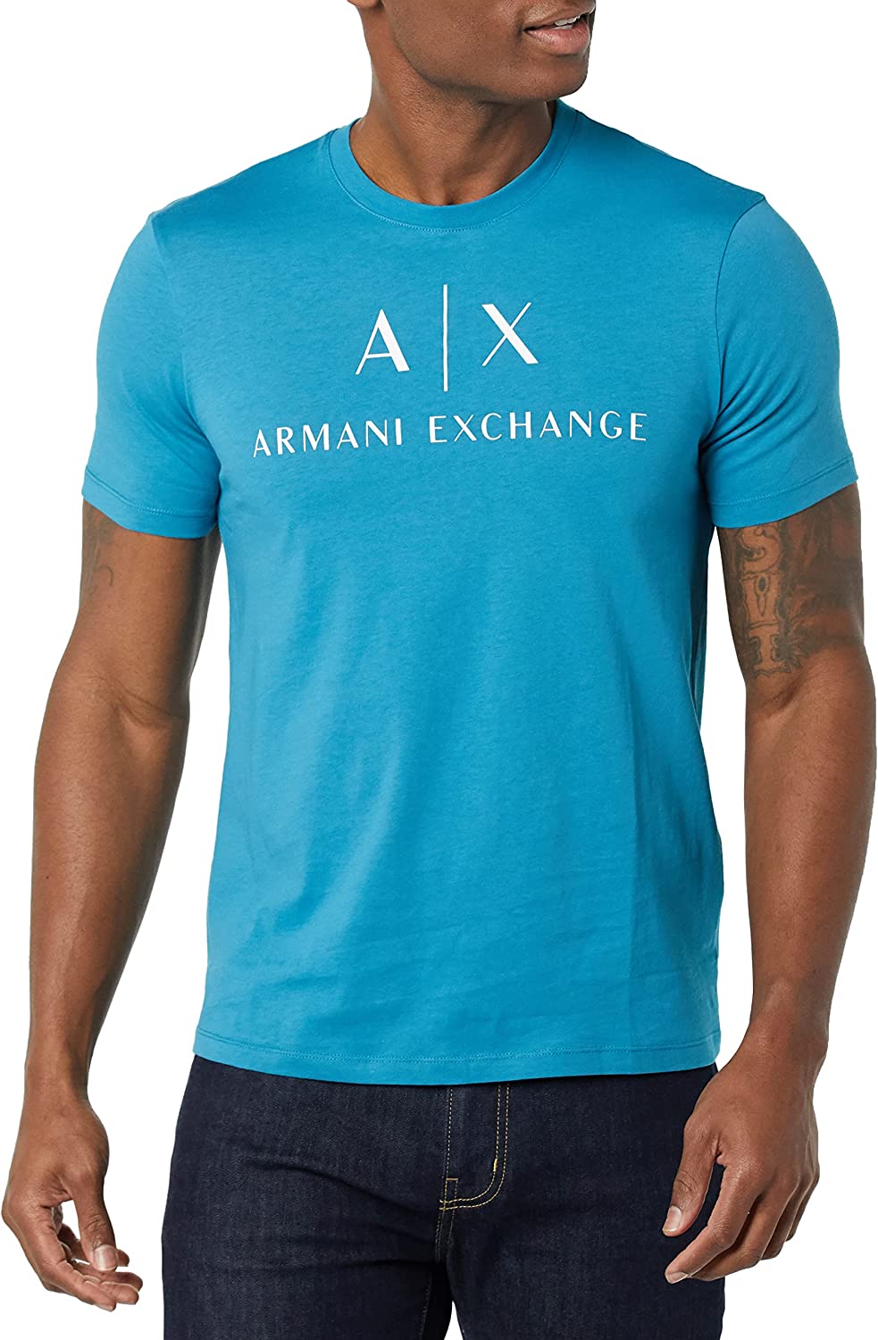 AX Armani Exchange Men's Crew Neck Logo Tee